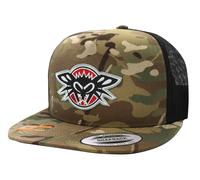 Nuovo Black Flys Phantom Toppa Trucker Snapback Cappello Multi Cam Verde Limited