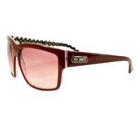 Nuovo Black Flys x Fly Girls Sole FREE FLYING Lucido Bordeaux Rosso Lenti