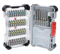 NUOVO BOSCH Driver Bit Set 6,35 mm gambo esagonale con custodia varie...