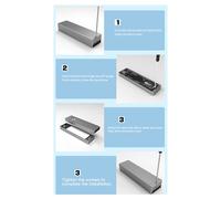 nuovo box per unità a stato solido m.2 da 20 G NGFF-NVME a doppio protocollo breve