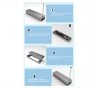 nuovo box per unità a stato solido m.2 da 20G NGFF-NVME a doppio protocollo breve