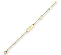 Nuovo Bracciale 1,8mm Pancerina Cuore Oro 585 Giallo 14cm Bambini Senza Pietre