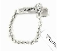 Nuovo Bracciale A Catena In Argento Con Charm A Cuore E Cristalli Pave