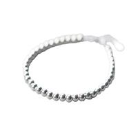 Nuovo braccialetto a sfera in argento Sterling Sterling Sterling Sterling Sterling Sterling Bracciale per le dimensioni della catena di collegamento Braccialette sottili decorazioni commemorative con