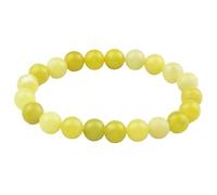 Nuovo braccialetto di perline di agata ametista da 8 mm in stile cinese for le donne, regalo perfetto for fidanzate e coppie(Lemon Jade)