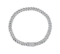 Nuovo braccialetto femminile unisex 2025 a catena cubana 6mm ghiacciata cz con hip hop con chiusura di primavera gioielli personalizzati per la decorazione di lusso di lusso alla moda per donne e