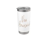 Nuovo Brunswick Canada Vintage design elegante Bicchiere termico in acciaio inox doppia parete