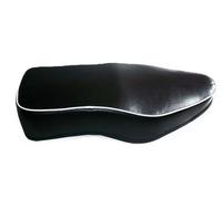 Nuovo BSA Doppio Sedile Nero Leatherite Con Bianco Perline Aes