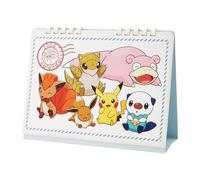 NUOVO Calendario da tavolo Pokemon Center originale 2026 con funzione carto...