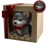 Nuovo Cane robot per, Cane di peluche interattivo, Il mio cucciolo robot realistico che si comporta come un vero cucciolo - Cammina, abbaia, scodinzola, un cane giocattolo che cammi,Confezione regalo