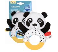 NUOVO Canpol BabiesBOO Panda Sensoriale Giocattolo Anello da Morso Sonaglio 0m+