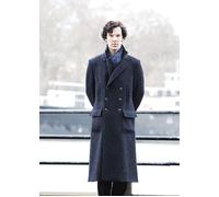 Nuovo cappotto invernale da uomo Sherlock Holmes Benedict Cumberbatch grigio ...