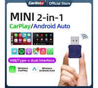 Nuovo Carlinkit Android Auto Adattatore Wireless Mini Box Smart Tv Box CarPlay Android Auto 2 in1 Collegamento Veloce Per Toyota Mazda Audi Mini Ultra
