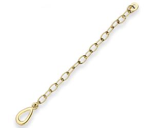 Nuovo Catena Ancore Prolunga Collana Bambini in Oro 585 14 Carati Giallo 7cm