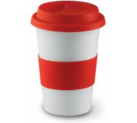 Nuovo Ceramica Take Away Viaggio Mug - Caffè / Tè Caldo Coco,Isolante Top E Grip