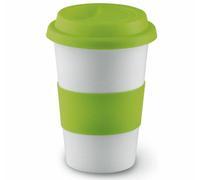 Nuovo Ceramica Take Away Viaggio Mug - Caffè / Tè Caldo Coco,Isolante Top E Grip