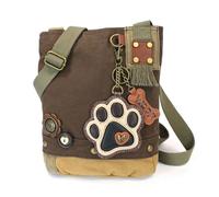 Nuovo Chala Toppa a Tracolla Avorio Paw Borsa Canval Marrone Scuro W/ Regalo
