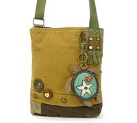 Nuovo Chala Toppa a Tracolla Mare Tartaruga Borsa Tela Regalo Marrone School