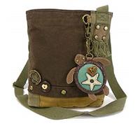 Nuovo Chala Toppa a Tracolla Mare Tartaruga Borsa Tela Regalo Marrone Scuro