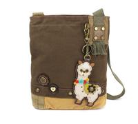 Nuovo Chala Toppa Tracolla Borsa Tela Viaggio Scuola Marrone Scuro Regalo Lama S