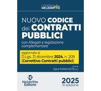 Nuovo Codice dei contratti pubblici 2025. Aggiornato al D. Lgs. 3