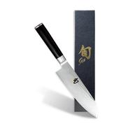 Nuovo coltello Santoku KAI Shun DM0702 175 mm manico nero made in Japan