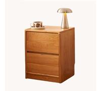 Nuovo comodino in legno massello in stile cinese, mobile contenitore con doppio cassetto, perfetto per organizzare l'ufficio, lo studio o il soggiorno(Cherry,(14 * 14 * 20in))