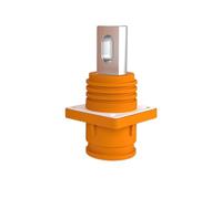 Nuovo connettore for accumulo di energia da 400 A, connettore anti-lussazione impermeabile ad alta tensione ad alta corrente da 12 mm con foro passante(400A Orange through hole socket)