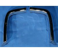 Nuovo Coppia 1971 1972 Ford MUSTANG Cromo Eyebrow Anteriore FENDER Orlo SX Dx