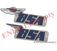 Nuovo Coppia Acciaio Cromato Blu Serbatoio Logo Distintivo Set Per M20 Moto S2u