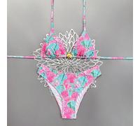 Nuovo costume da bagno a due pezzi sexy e colorato a forma di conchiglia, set di bikini alla moda per spiaggia, vacanza, crociera, mare e prendisole, adatto per donne, costumi da bagno per donne, 2026