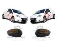 Nuovo Cover Specchio Laterale Fiat Grande Punto Evo 2006-2010 Nero Coppia
