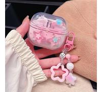Nuovo custodia protettiva trasparente e colorata a forma di stella, adatta per Samsung Buds FE/Buds3/3Pro/3FE/CORE/Buds4/4Pro, Galaxy Buds Pro, Galaxy Buds Live auricolari senza fili Bluetooth, Buds2/