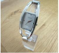 Nuovo da Donna Oasis Orologio Argento Quadrato Quadrante Collegamenti Bracciale