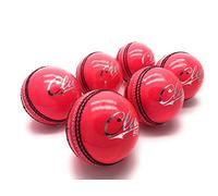 Nuovo da uomo cucita a mano Club di cricket grado A Senior Official palline rosa confezione da 6 peso 155,9 gram