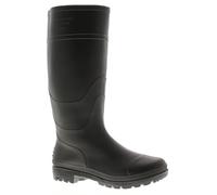 Nuovo da Uomo/da Uomo Nero Lungo Gomma Impermeabile Wellington Stivali Neri - Numeri UK 6-13 - Nero, 47