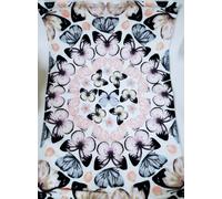 Nuovo DEBORAH CONNOLLY Bianco & Multicolore Farfalle 100% Cotone Asciugamano