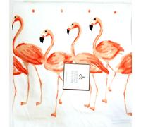 Nuovo DEBORAH CONNOLLY Bianco & Rosa Salmone FLAMINGO 100% Cotone Asciugamano