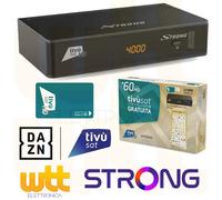 Nuovo Decoder Tivusat HD STRONG Classic DEC265 Certificato Tv sat Con Card