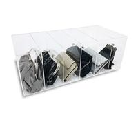 Nuovo Deluxe 6 Fessura Acrilico Borsetta/Frizione/Portafoglio Organizer -