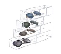 Nuovo Deluxe Occhiali Organizer - Mano Acrilico 4 Tier Cassetto Display
