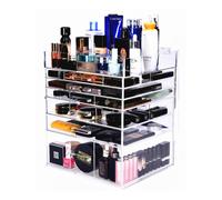 Nuovo Deluxe Trucco Organizzatore - Acrilico 7 Livelli Multi Cassetto Cosmetico