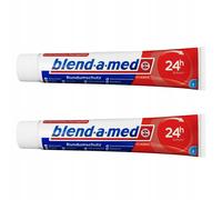 NUOVO dentifricio Blend-a-med Classic 75 ml confezione da 2 fluoro mentolo pr...