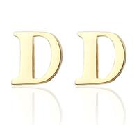 Nuovo di Zecca Oro AZ Lettera D Gemelli della Camicia per Gli Uomini dei Monili di Cerimonia Nuziale dello Sposo Gemelli della Lega di Affari Francese Abotoaduras Regalo Practical Treatment
