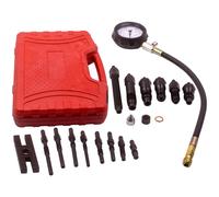 17pcs Diesel Engine Compression Tester Kit Pressure Test Tools Gauge 0-1000PSI