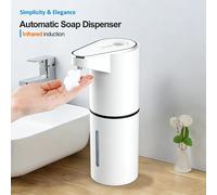 Nuovo dispenser di sapone con rilevamento automatico da bagno tipo C montalatte elettrico senza contatto a più livelli con ricarica verticale a parete