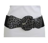 Nuovo Donna Hip Vita Alta Elastico Cintura Larga Leopardo Ghepardo Taglia S M