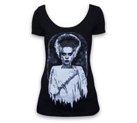 Nuovo Donna Lowbrow Art Company Mostri Sposa Maglietta Nero Small-Xlarge