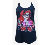Nuovo Donna Lowbrow Art Company Tatuato Sirena Canottiera Nero Small-Xlarge
