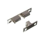 Nuovo Doppia Chiusura a Sfera Credenza Chiavistello 60mm Cromato Acciaio Inox -